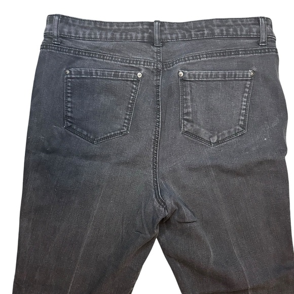 Gloria Vanderbilt Straight Leg Gray Jeans Size 12 - Picture 9 of 9